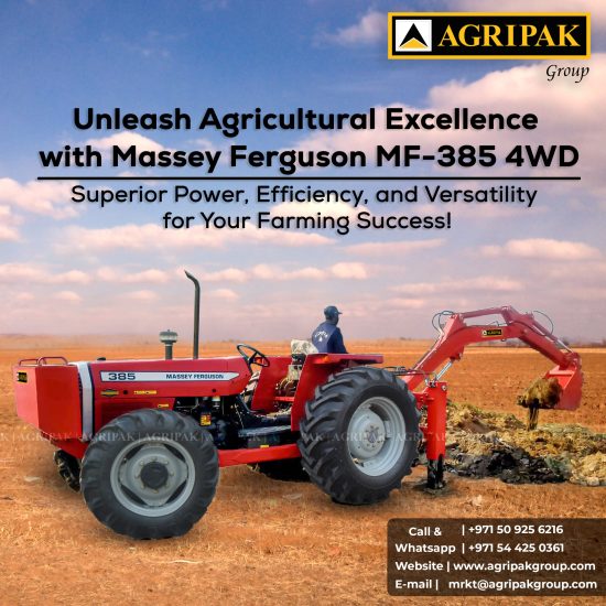 Post MF 385 Back Hoe 131123